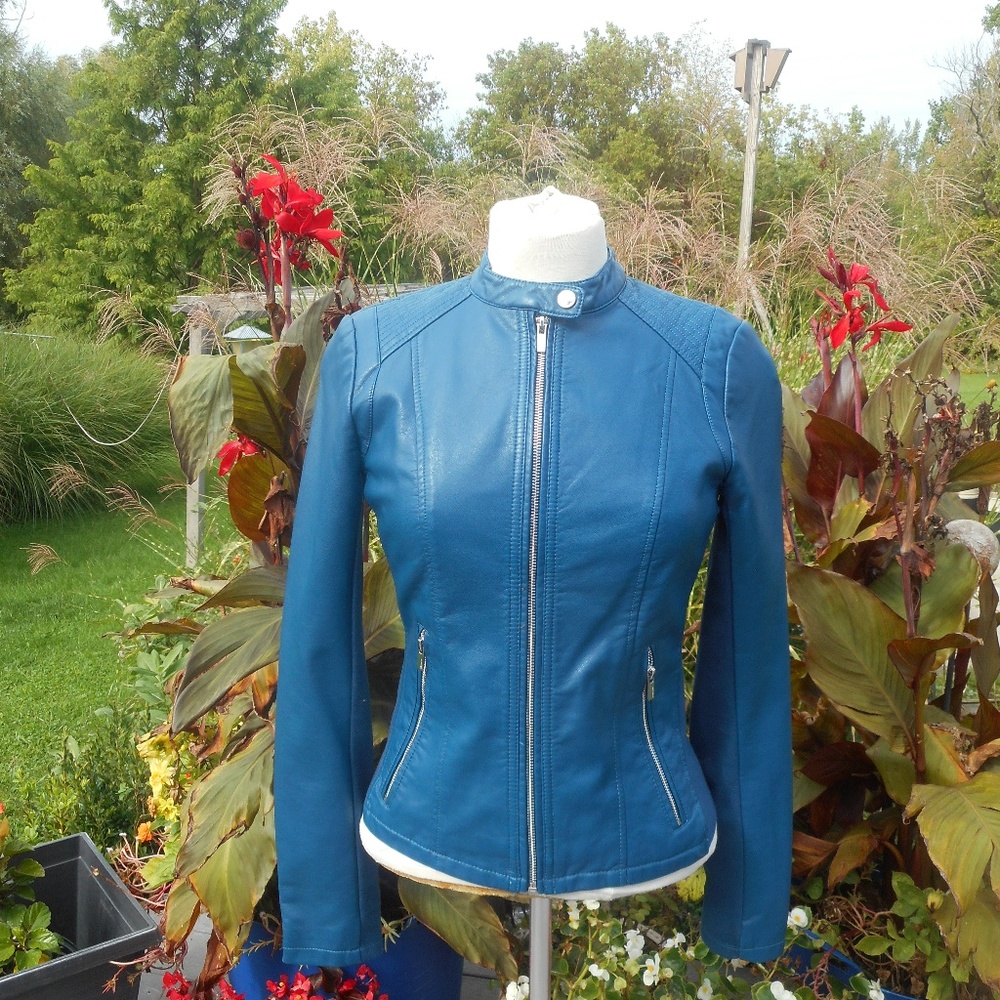NWT  Small Express Minus the Leather Blue Jacket